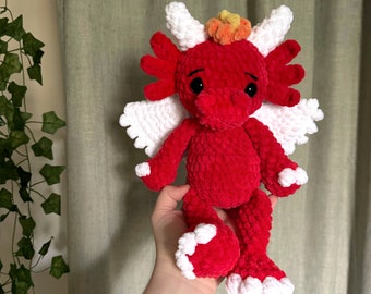 Crochet dragon pattern- dragon amigurumi, mythical crochet pattern, dragon pattern