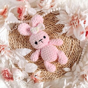 bun bun the bunny | crochet bunny pattern, amigurumi bunny, amigurumi, pattern, low sew, crochet rabbit, crochet spring pattern image 8