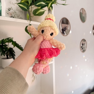 genevieve the ballerina | doll, ballerina, amigurumi pattern, doll crochet, PDF pattern, low sew, plush yarn, crochet pattern, dance