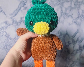 Big Pal Mallard- crochet mallard duck, crochet farm animal, crochet bird pattern, amigurumi