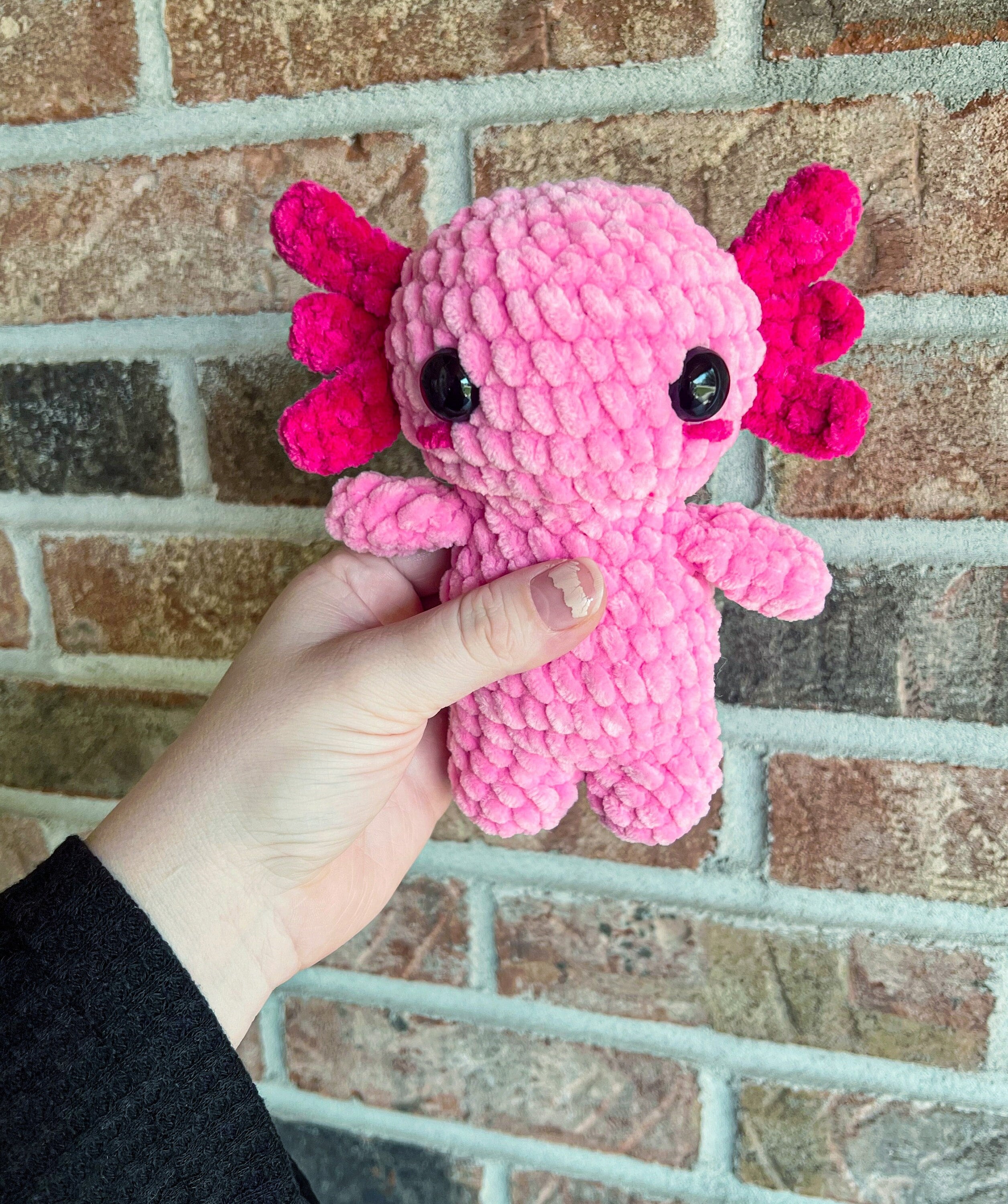 PATTERN and VIDEO Beginner Crochet Axolotl Pattern With Video