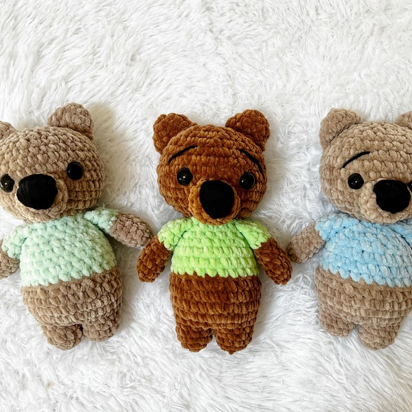 PDF bear crochet pattern, bear amigurumi, animal crochet pattern, mini crochet, fast crochet pattern, amigurumi pattern, crochet pattern