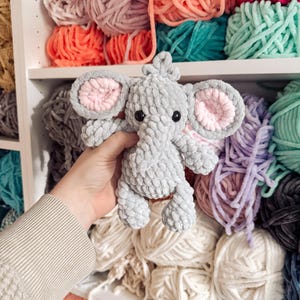 Elefanten elfenben | amigurumi elefantmönster, låg sömnad, virkmönster, virkad elefant, safari, virkat safarimönster, mönster, pdf