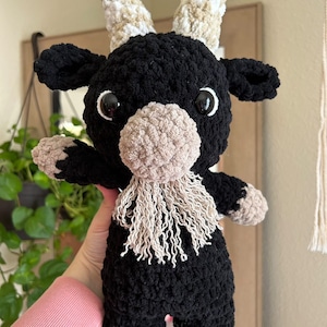 Billy Goat & Baphomet Duo Crochet Pattern amigurumi Billy goat, amigurumi goat, amigurumi baphomet, crochet goat, crochet baphomet, goth image 9