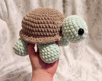 fern the turtle- no sew, turtle crochet pattern, tortoise crochet pattern, amigurumi, turtle pattern, land turtle crochet pattern, crochet