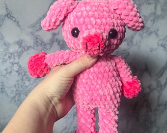 Big Pal Pig- crochet pig, crochet farm animal, crochet pattern, amigurumi