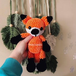 Crochet fox pattern, crochet woodland animal, woodland animal, forest pattern, amigurumi fox pattern
