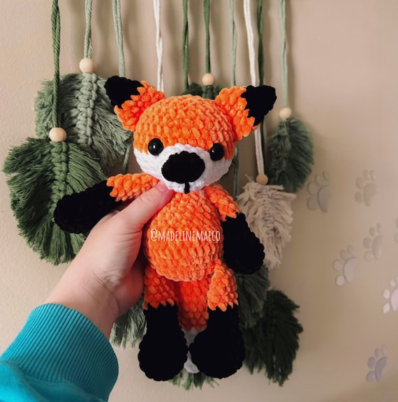 Crochet fox pattern, crochet woodland animal, woodland animal, forest pattern, amigurumi fox pattern