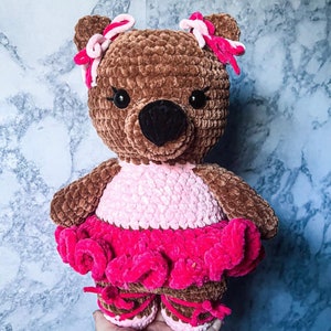 PDF Bear Crochet Pattern, Belly friend Bear Crochet Pattern, Crochet Pattern, Bear Amigurumi Pattern image 4