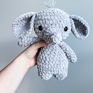 PDF elephant crochet pattern, elephant amigurumi, animal crochet pattern, mini crochet, amigurumi pattern, crochet patter, safari crochet image 3