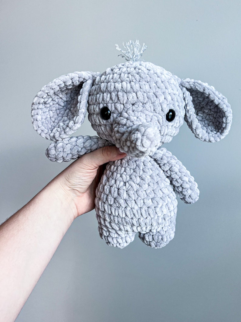 PDF elephant crochet pattern, elephant amigurumi, animal crochet pattern, mini crochet, amigurumi pattern, crochet patter, safari crochet image 3