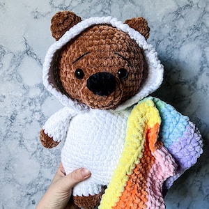 PDF Bear Crochet Pattern, Belly friend Bear Crochet Pattern, Crochet Pattern, Bear Amigurumi Pattern image 9