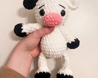 Crochet Cows Trio pattern- Longhorn cow, cow, and highland cow