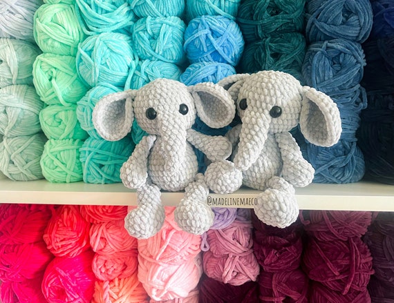 Crochet elephant pattern- elephant amigurumi, elephant crochet, elephant, elephant pattern, no sew pattern, no sew crochet pattern