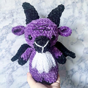 Billy Goat & Baphomet Duo Crochet Pattern amigurumi Billy goat, amigurumi goat, amigurumi baphomet, crochet goat, crochet baphomet, goth image 4