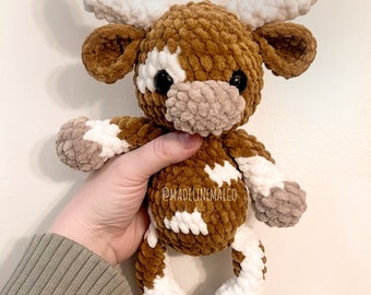 Longhorn crochet pattern- Longhorn cow pattern, amigurumi longhorn cow, Texas Longhorn crochet pattern