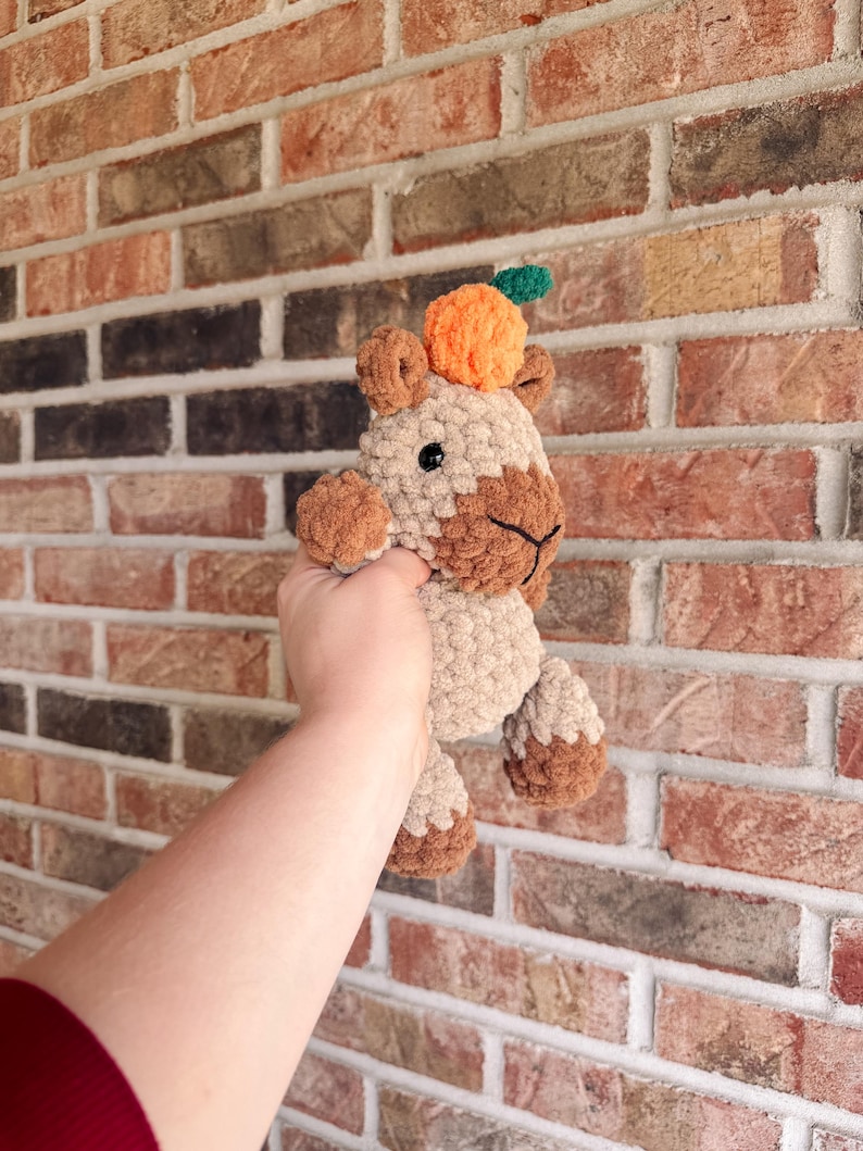 Cara the capybara | amigurumi capybara pattern, no sew, low sew, crochet pattern, crochet, crochet capybara, PDF image 3
