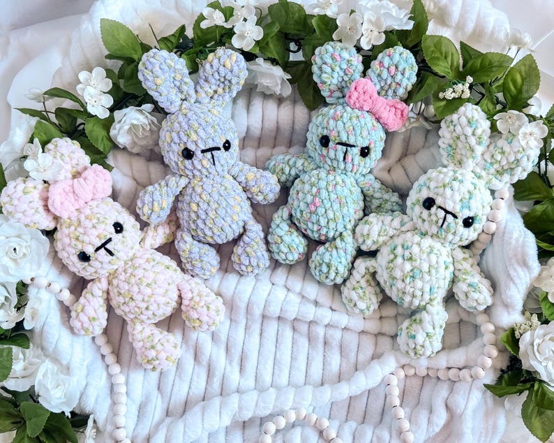 bun bun the bunny | crochet bunny pattern, amigurumi bunny, amigurumi, pattern, low sew, crochet rabbit, crochet spring pattern image 3