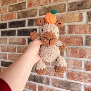 Cara the capybara | amigurumi capybara pattern, no sew, low sew, crochet pattern, crochet, crochet capybara, PDF image 2