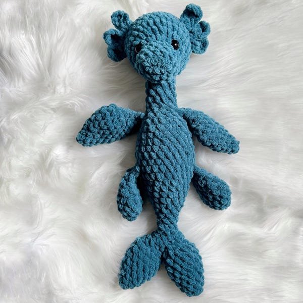 Nessie- crochet Nessie pattern, cryptid crochet pattern, amigurumi cryptid, amigurumi creatures, crochet mythical pattern, Loch Ness monster