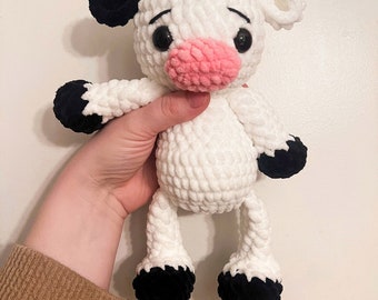 Crochet Cow Pattern- Amigurumi cow, crochet cow, cow pattern