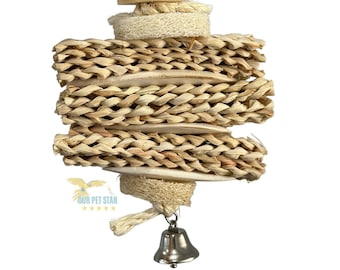 JUGUETE LORO madera natural