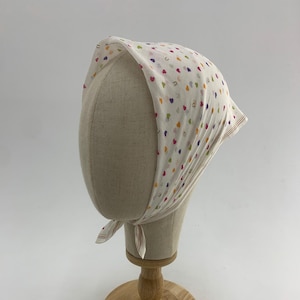 Vintage Authentic Ungaro Scarf Handkerchief Stripes Neckerchief Bandana Pocket Squares Head band Head Wrap Accessories Scarves