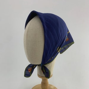 Vintage Authentic Roberta di Camerino Scarf Babushka Handkerchief Bandana Mini Scarf Head Scarf Head Wrap Accessories Art