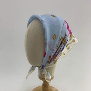 vintage Authentique Celine foulard foulard bandana mini écharpe accessoires pochette de costume Babushka