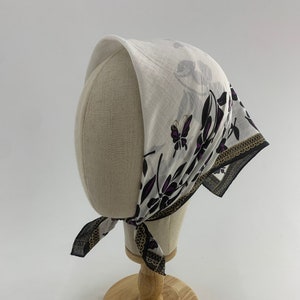 Vintage Anna Sui Authentic  Handkerchief Bandana Mini Scarf Head Scarf Head Wrap Accessories Pocket Square