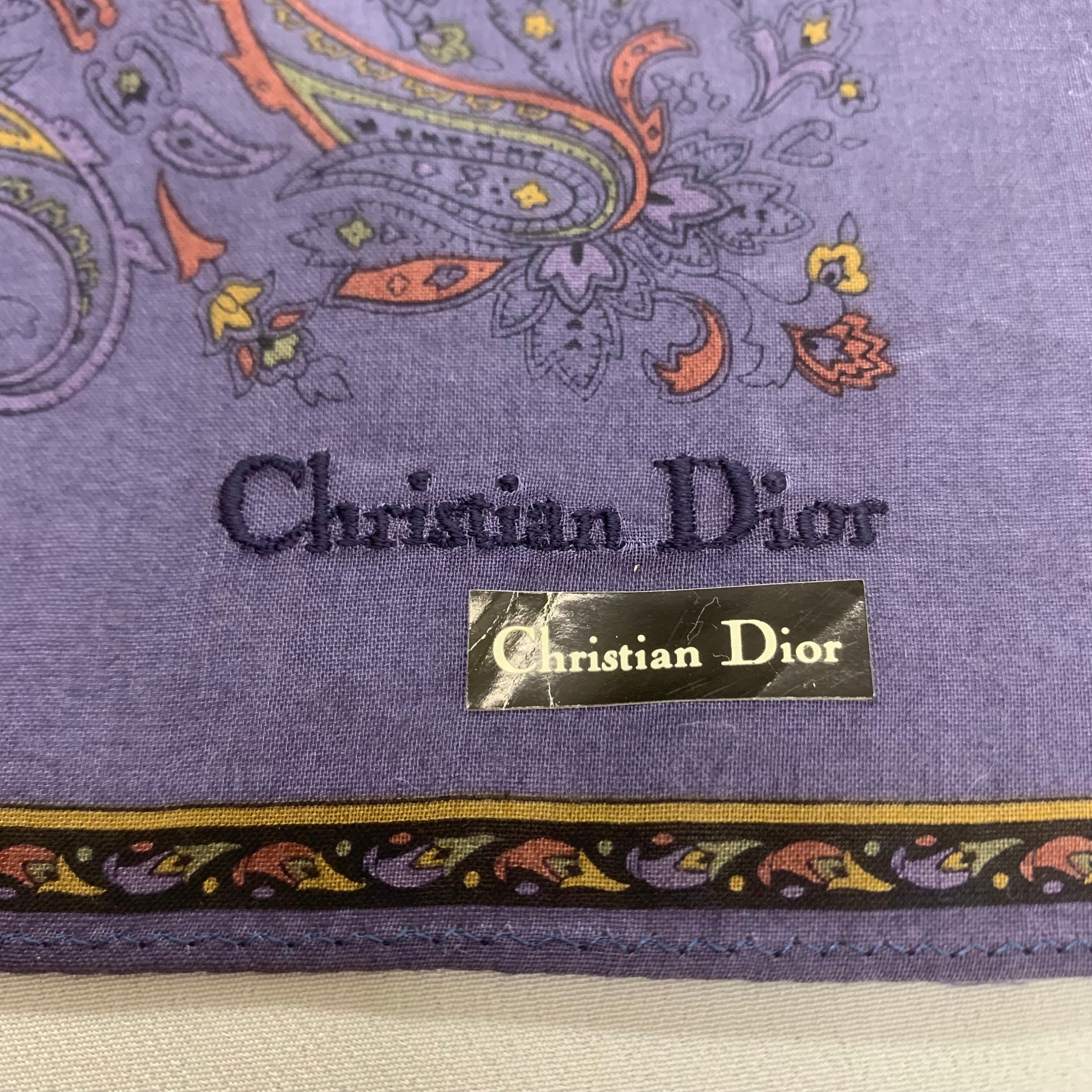 Vintage Christian Dior Authentic Mini Scarf Babushka