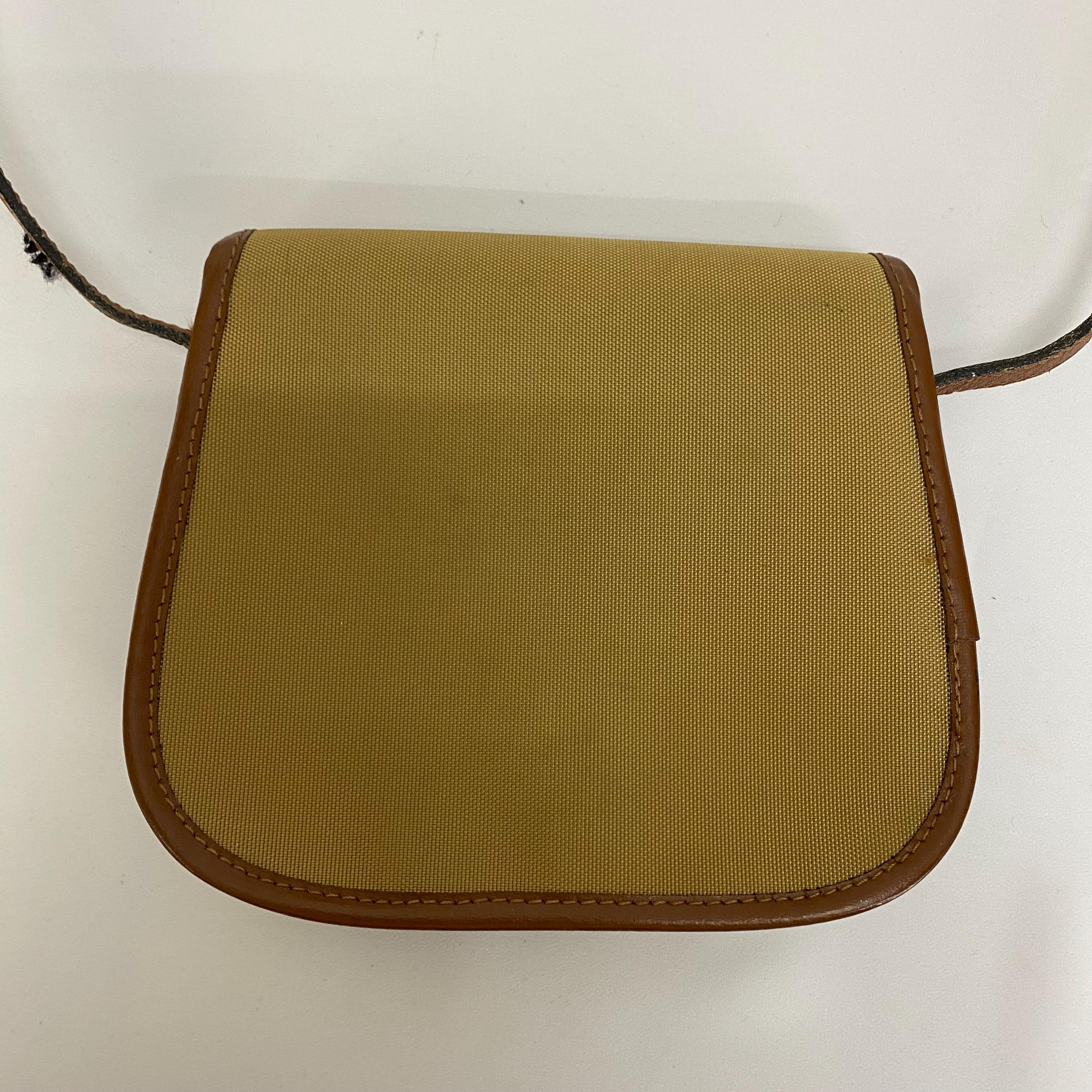 Vintage Lancel Mini Sling Bag Canvas Leather - Etsy