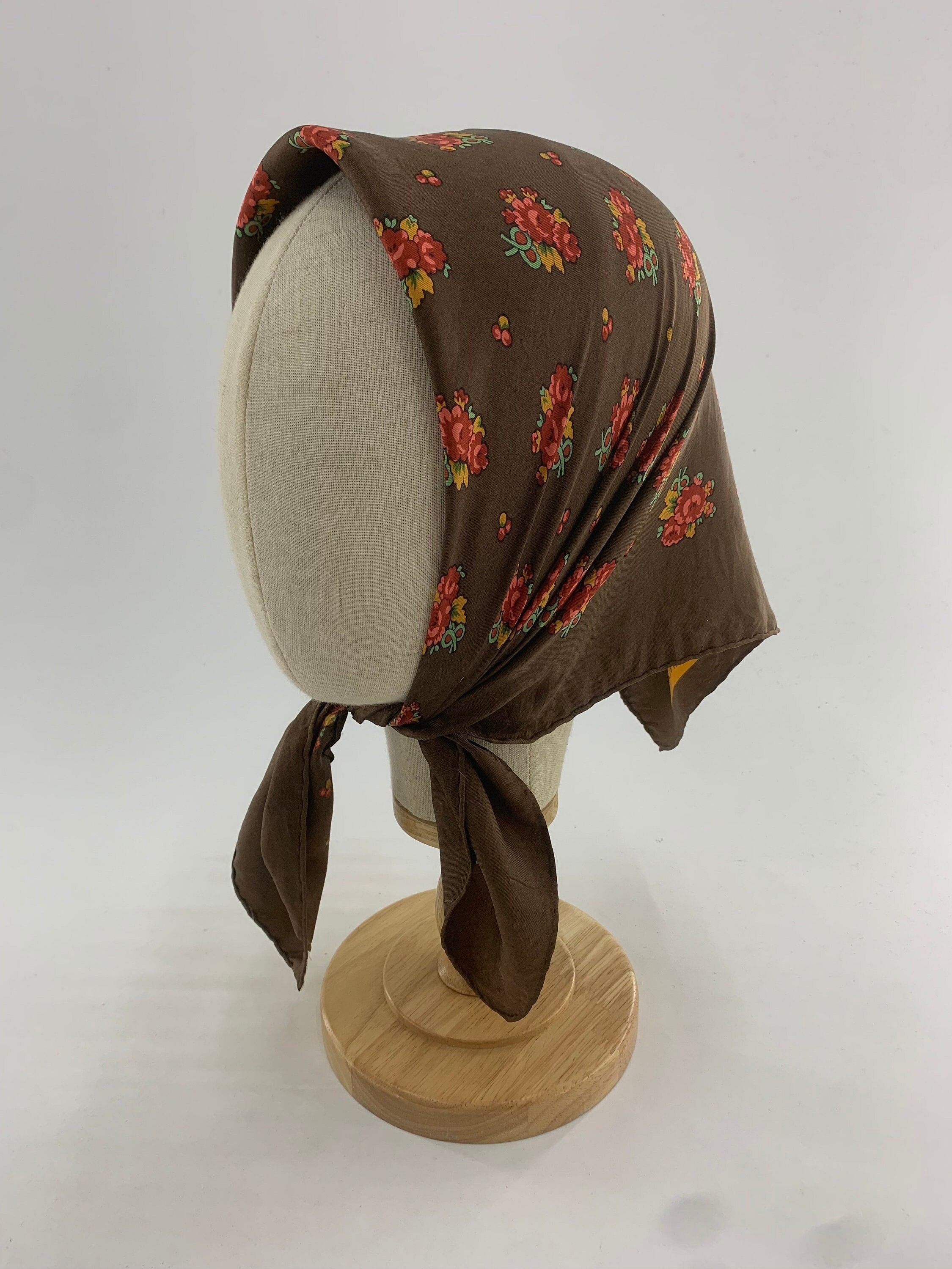 Vintage Authentic Givenchy Scarf Silk Babushka Handkerchief