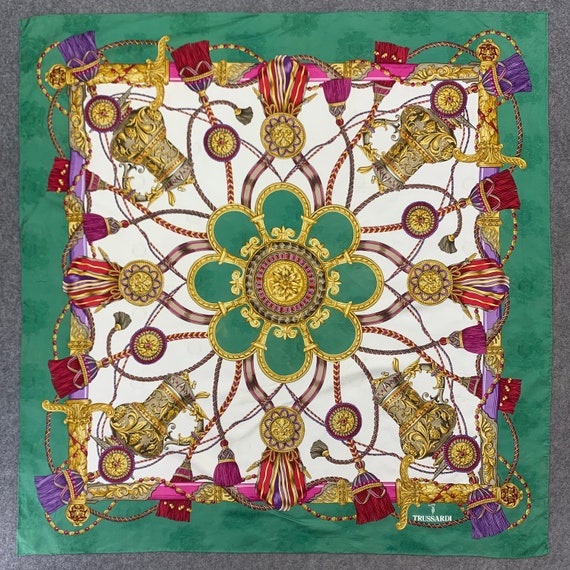 ヴィンテージ トラサルディ スカーフ、ヴィンテージ トラサルディ