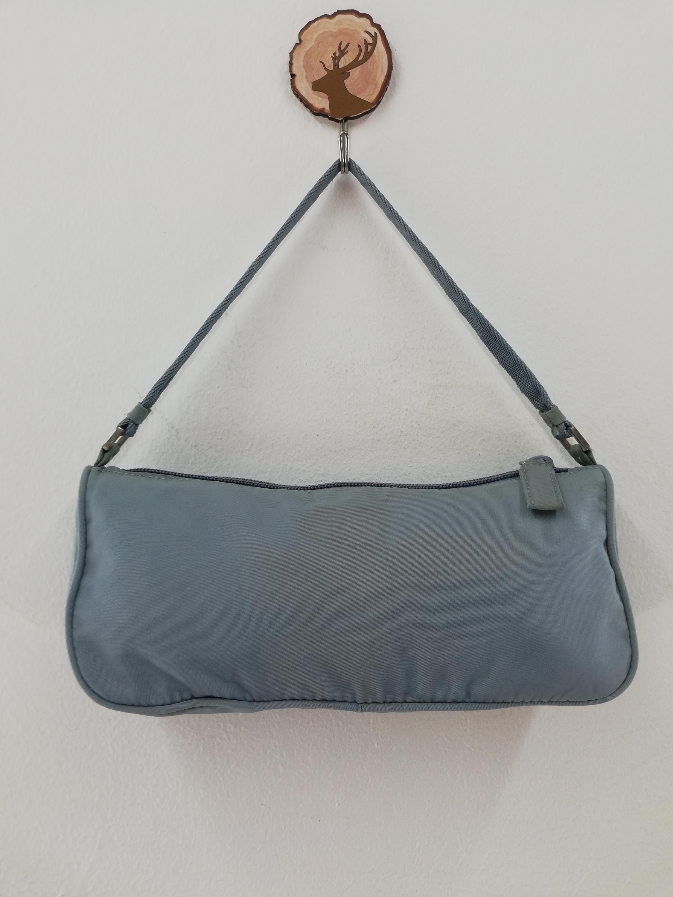 Vintage Prada Mini Wristlet Nylon Vintage Prada Bag Baby Blue - Etsy