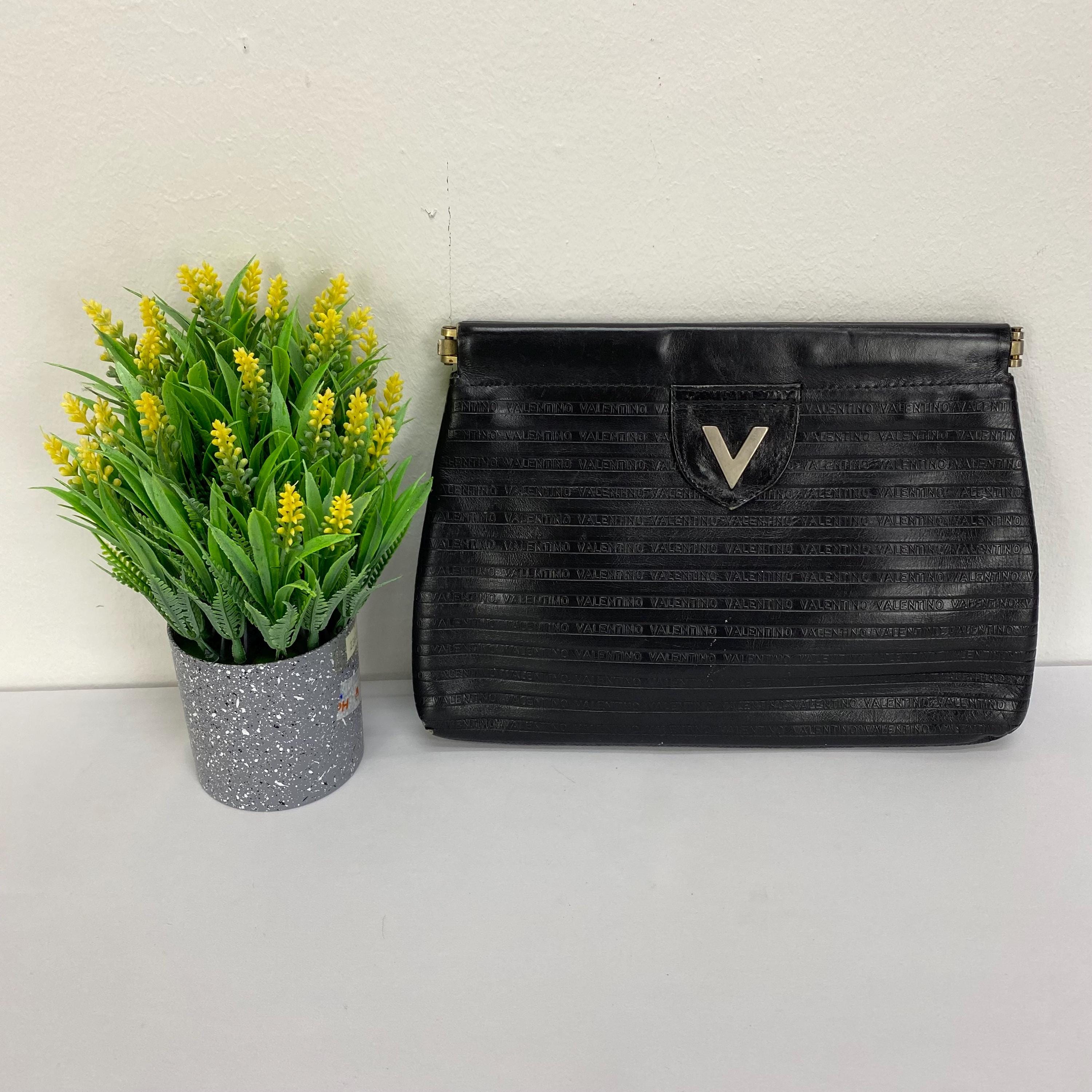 Vintage Mario Valentino Clutches Bag Black - Etsy Denmark