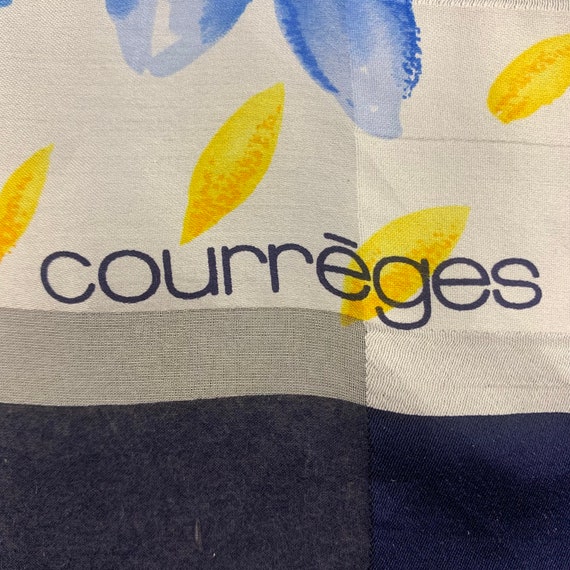 Vintage Courreges Silk Scarf, Vintage Courreges S… - image 4