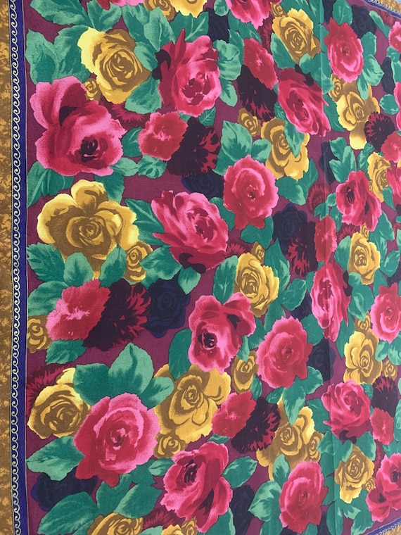 Vintage Echo Authentic Square Scarf Babushka Body… - image 5