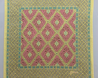 Vintage Authentic Jim Thompson Handkerchief Bandana Mini Scarf Accessories Pocket Square