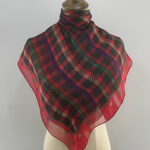 Vintage Givenchy zijden sjaal, vintage Givenchy bodywrap, vintage Givenchy babushka, vintage Givenchy halskleding, vintage Givenchy-sjaal