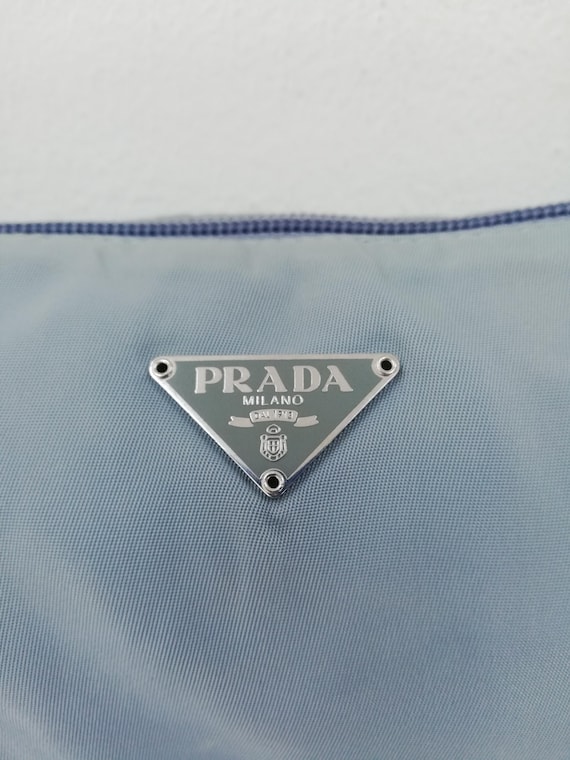 Vintage Prada Mini Wristlet Nylon Vintage Prada Bag Baby Blue - Etsy