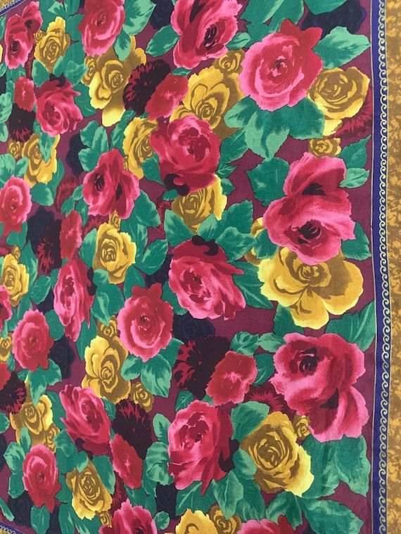 Vintage Echo Authentic Square Scarf Babushka Body… - image 6