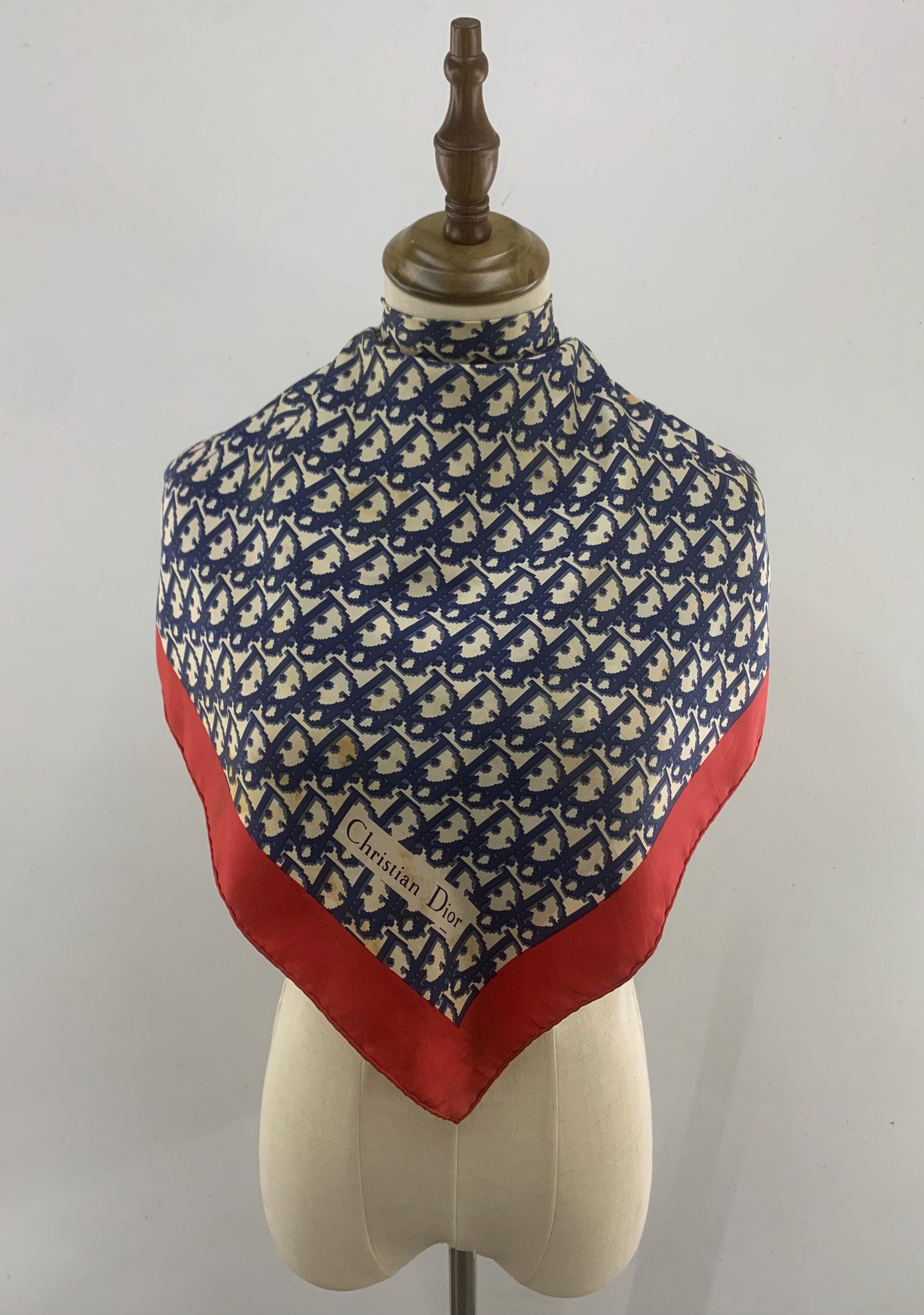 小物 AUTHENTIC VINTAGE CHRISTIAN DIOR SCARF Vintage Christian Dior Silk Scarf, Vintage Dior Scarf, Dior