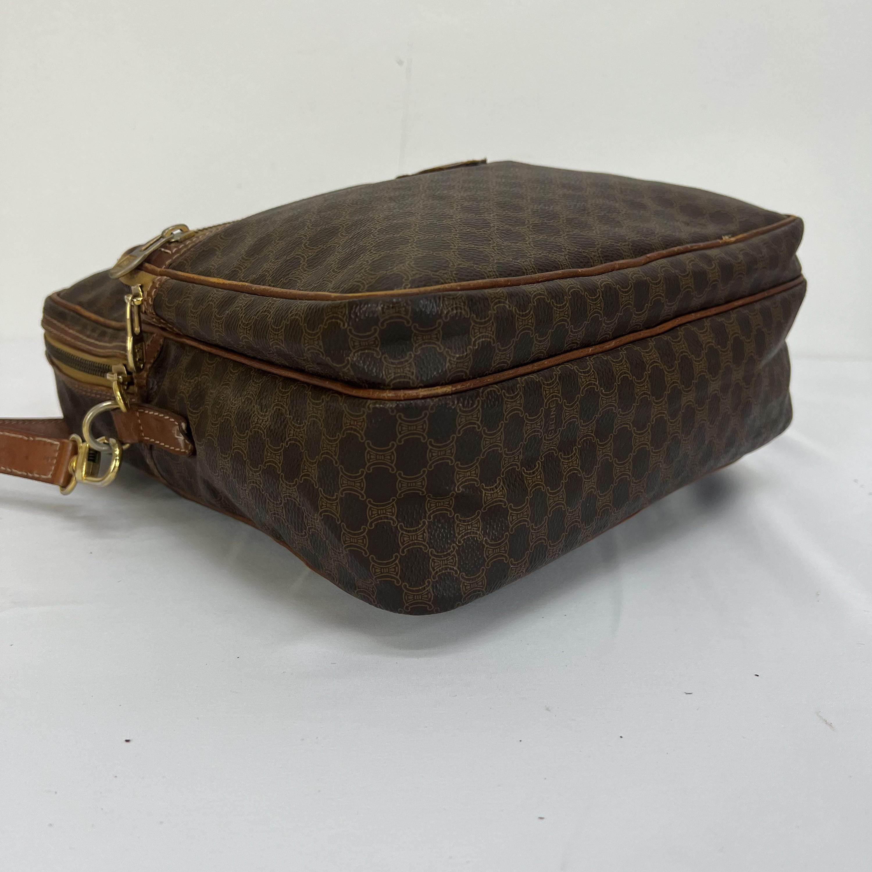 Vintage Celine Macadam Shoulder Bag Brown - Etsy
