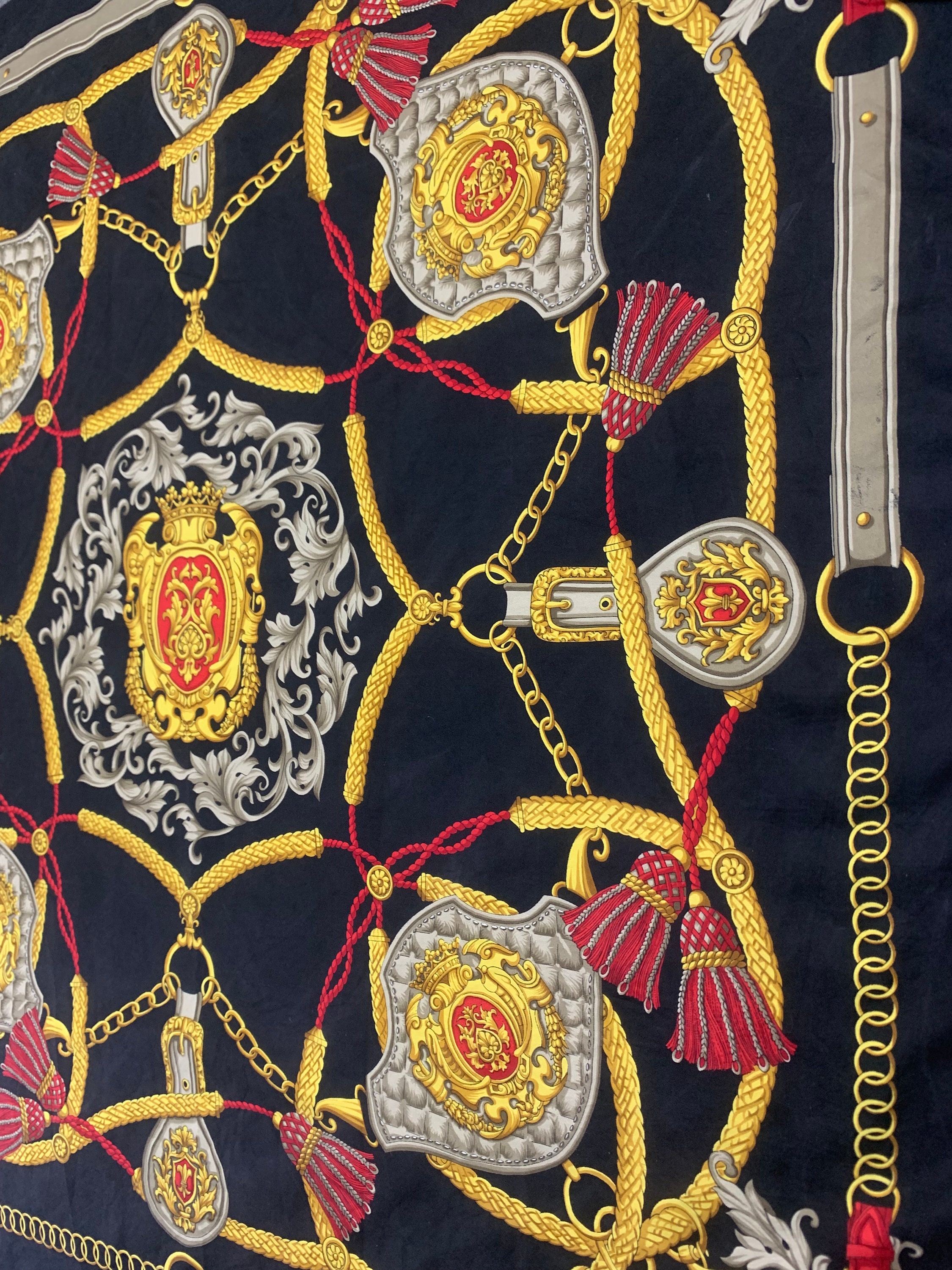 Vintage Mario Bonaserri Silk Scarf, Vintage Mario Bonaserri