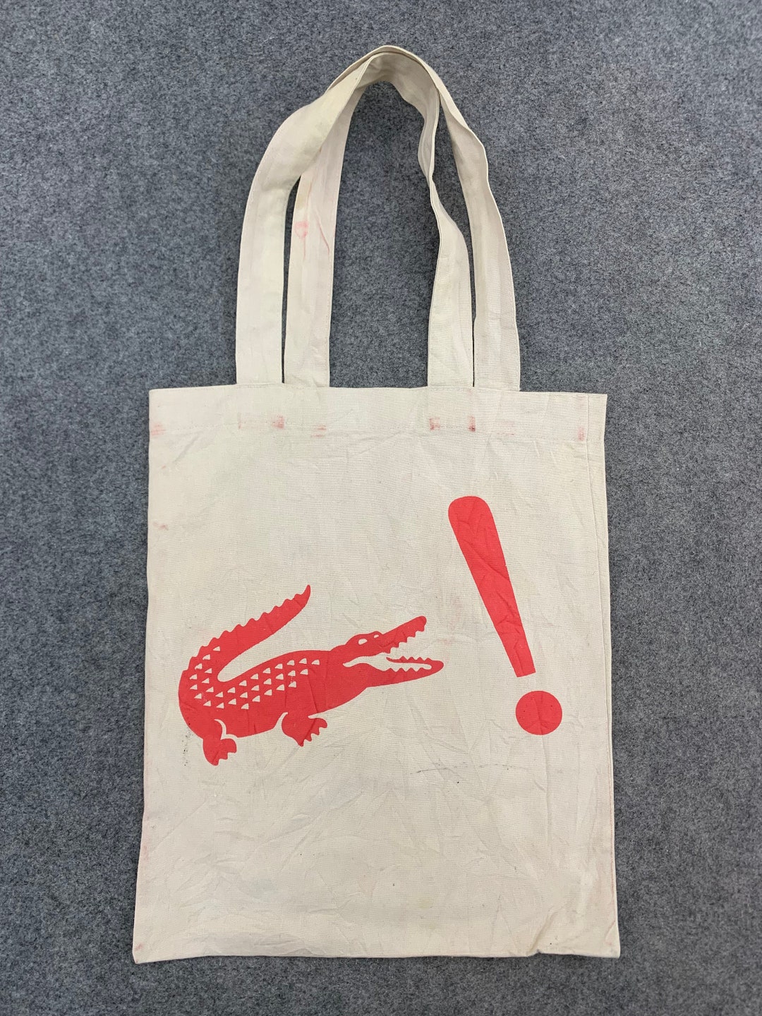 Vintage Lacoste Tote Bag, Vintage Lacoste Bag, Vintage Lacoste