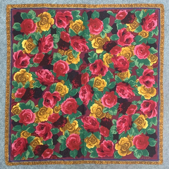 Vintage Echo Authentic Square Scarf Babushka Body… - image 2