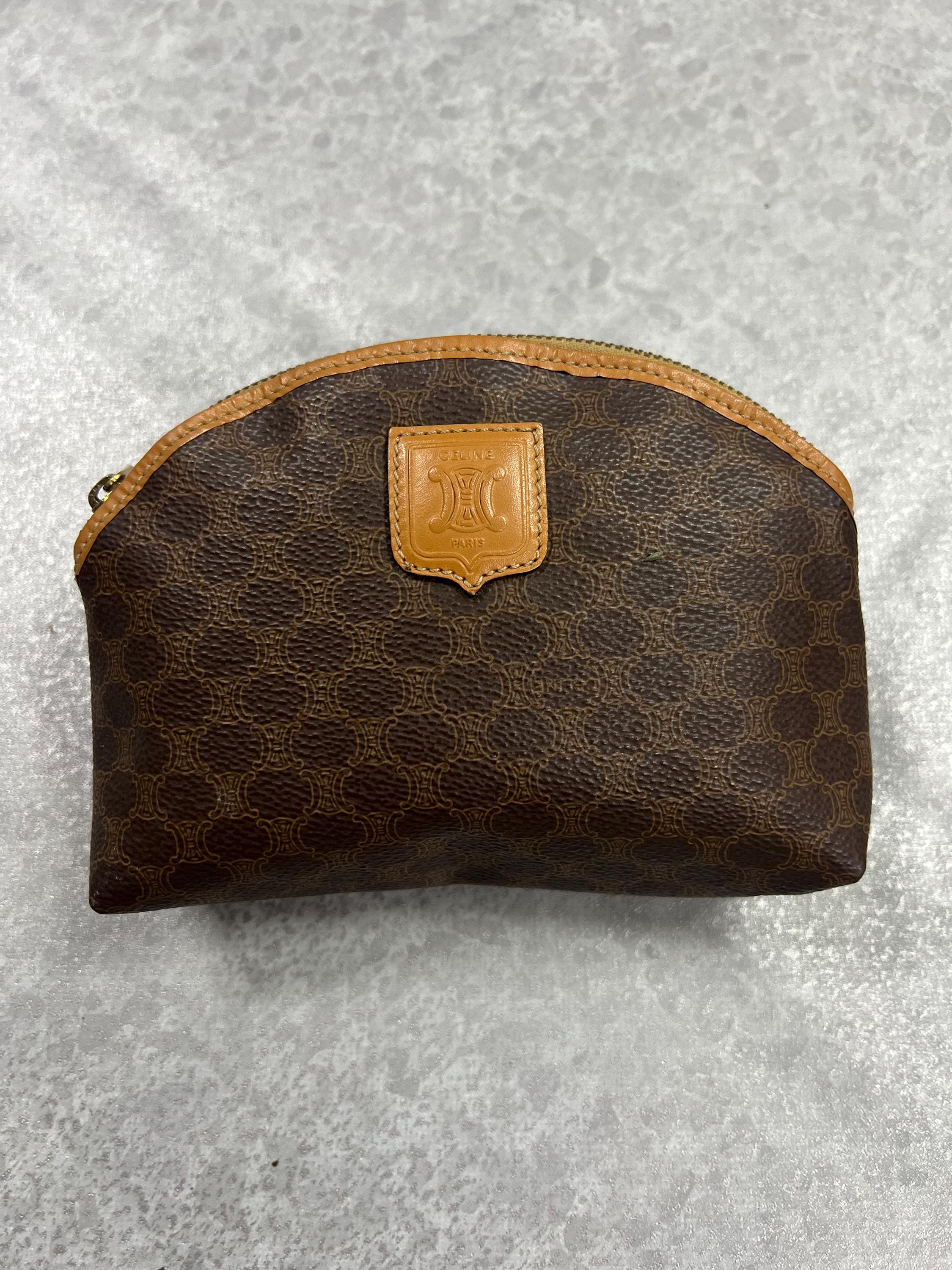 VINTAGE CELINE Macadam ポーチ Authentic Celine Vintage Macadam Small Square Pouch – Paris