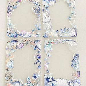 Decorated Toploader (Seashell Theme) for KPOP & Anime Photocards, Polaroids / Photo Display