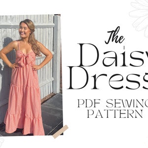 Summer Tiered Maxi Dress Sewing Pattern - PDF Instant Download - The Daisy Dress
